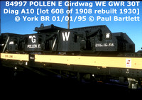 GWR Special wagons - Girdwag WE, Pollen E YVO VVO