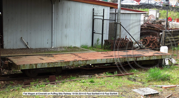Flat Wagon at Emerald on Puffing Billy Railway 19-09-2014 � Paul Bartlett [2]