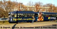 928  tram @ Zagreb Croatia 2007-11-28