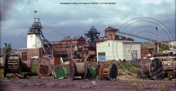 Newstead Colliery pit head 77-06-05 � Paul Bartlett [2w]