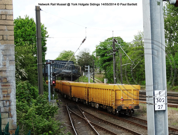 IOA (E) Ealnos Network Rail Mussel @ York Holgate Sidings 2014-05-14 � Paul Bartlett [1w]