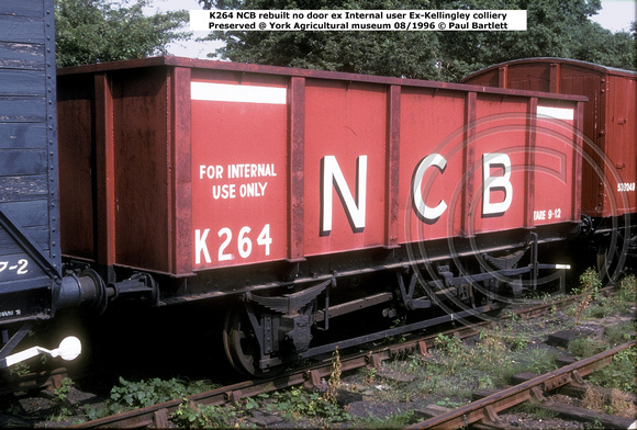 K264 NCB ex Internal user Preserved @ York Agricultural museum 96-08 © Paul Bartlett w