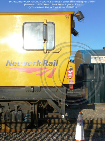 DR79272 Harsco Switch & Crossing Rail Grinder @ York NR Thrall Works 2014-02-20 [08w]