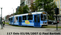 117 tram @ Oslo Norway 2007-09-03