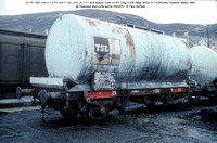 23 70 7397 104-4 = STS 104-1 TSL UFH Tank wagon @ Swansea Marcrofts works 91-03-09 � Paul Bartlett w