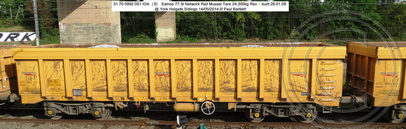 31 70 5992 051  IOA (E) Ealnos Network Rail Mussel @ York Holgate Sidings 2014-05-14 � Paul Bartlett w