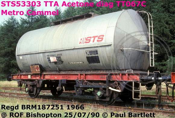 STS53303 TTA Acetone Diag TT067C @ Bishopton RoF 90-07-25