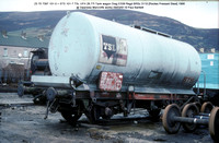 23 70 7397 101-0 = STS 101-7 TSL UFH Tank wagon @ Swansea Marcrofts works 91-03-09 � Paul Bartlett w
