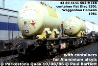 43 80 4141 502-9 IEB Container flat Diag E501 @ Parkestone Quay 86-08-10[1]