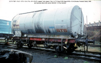 23 70 7397 115-0 = STS 115-4 TSL UFH Lagged Tank wagon @ Swansea Marcrofts works 91-03-09 � Paul Bartlett w