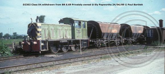 D2302 Privately owned @ Ely Papworths 89-06-24 © Paul Bartlett [2w]