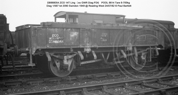 DB988054 ZCO Ling Diag 1-567 @ Reading West 82-07-24 © Paul Bartlett w