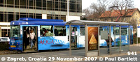 941  tram @ Zagreb Croatia 2007-11-29