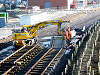 0810 = 99709 940569 5 Story Contracting Liebherr A900ZW-972 @ York Network Rail training centre 2014-01-20 � Paul Bartlett (3w)
