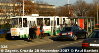 326  tram @ Zagreb Croatia 2007-11-28