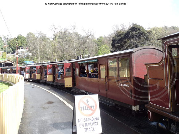 Train at Belgrave on Puffing Billy Railway 19-09-2014 � Paul Bartlett