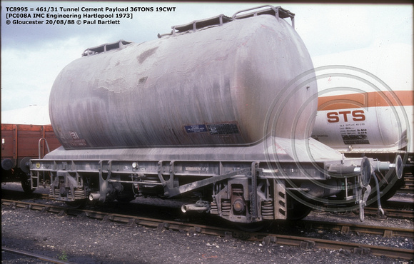 TC8995 = 461-31 Tunnel Cement @ Gloucester 88-08-20 © Paul Bartlett w