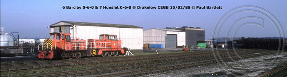 6 & 7 0-6-0 general view @ Drakelow CEGB 88-02-15 � Paul Bartlett w