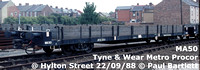 Tyne & Wear Metro engineers wagons TWT15100 - 102