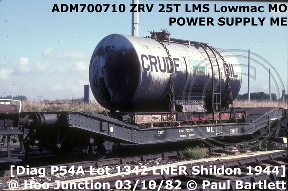 ADM700710 ZRV Lowmac MO  @ Hoo Junction 1982-10-03   [1]