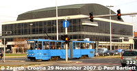 322  tram @ Zagreb Croatia 2007-11-29