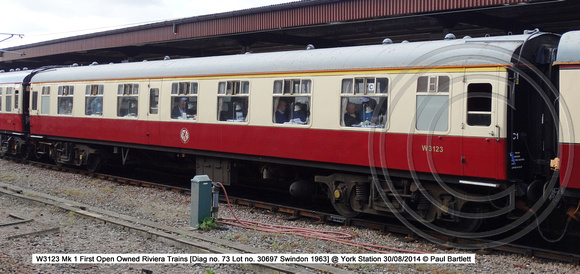 W3123 Mk1 First open @ York Station 2014-08-30 � Paul Bartlett [1w]