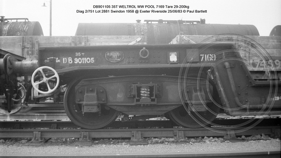 DB901105 WELTROL WW Diag 2-751 Lot 2881 Swindon 1958 @ Exeter Riverside 83-06-25 © Paul Bartlett [2w]