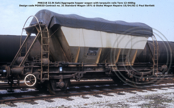 PR8218 @ © Paul Bartlett @ Stoke Wagon Repairs 82-04-15 © Paul Bartlett w