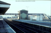 Station platforms @ Spalding 83-03-09 � Paul Bartlett w