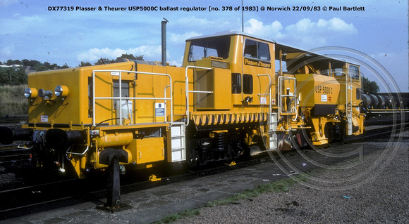DX77319 USP5000C regulator @ Norwich 83-09-22 © Paul Bartlett [1w]