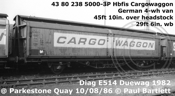 43 80 238 5000-3P Hbfis Cargowaggon