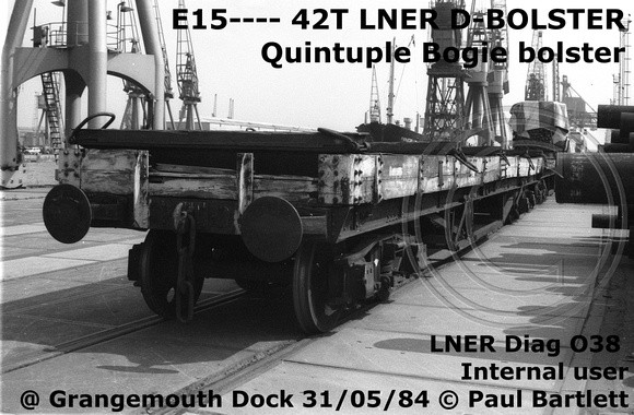 E15---- D-BOLSTER Quint at Grangemouth Dock 84-05-31