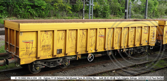 31 70 5992 054-4 IOA (E) Ealnos Network Rail Mussel @ York Holgate Sidings 2014-05-14 � Paul Bartlett [w]