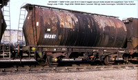 64100 - 64399 ex SMBP tank wagons, lagged, ESSO TTV TTA