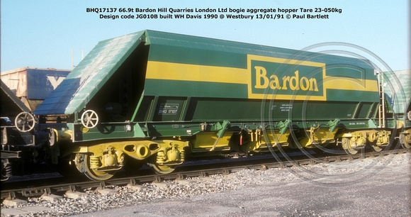 BHQ17137 Bardon @ Westbury 91-01-13 © Paul Bartlett w