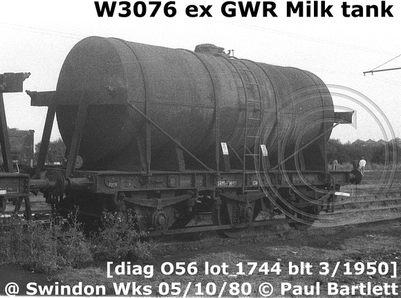 W3076 at Swindon Works 80-10-05