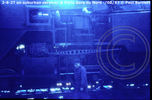 2-8-2T detail @ Paris Gare du Nord 1967-08---