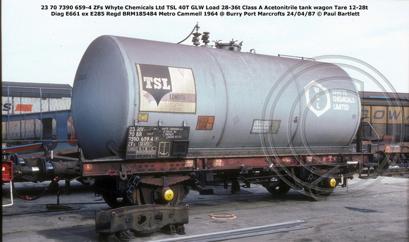 23 70 7390 659-4 ZFs Whyte Chemicals TSL @ Burry Port Marcrofts 87-04-24 © Paul Bartlett [1w]