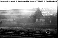 Locomotive shed @ Boulogne Maritime 1967-08-07