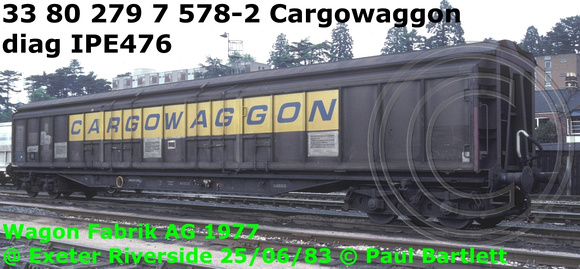 33 80 279 7 578-2 Cargowaggon diag IPE476 @ Exeter Riverside 83-06-25 [2]