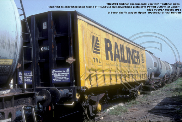 TRL6950 Railiner @ South Staffs Wagon Tipton  83-08-19 © Paul Bartlett [2w]