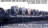 ADE159705 YNO Quint bogie bolster D at Chesterton Junction 79-04-11