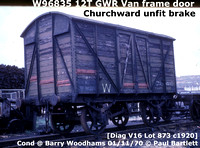 W96835 GWR Van Cond. @ Barry Woodhams 70-11-01