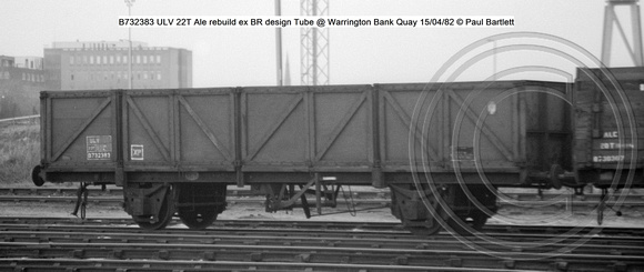 B732383 ULV Ale rebuild ex BR design Tube @ Warrington Bank Quay 82-04-15 © Paul Bartlett w
