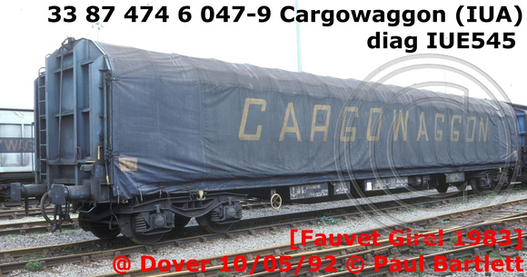 33 87 474 6 047-9 Cargowaggon