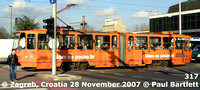 317  tram @ Zagreb Croatia 2007-11-28