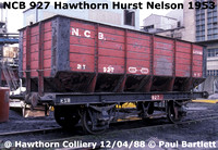 NCB Hawthorn Colliery, NCB, wagons,