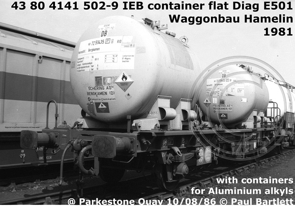 43 80 4141 502-9 43 80 4141 502-9 IEB Container flat Diag E501 @ Parkestone Quay 86-08-10 [5]