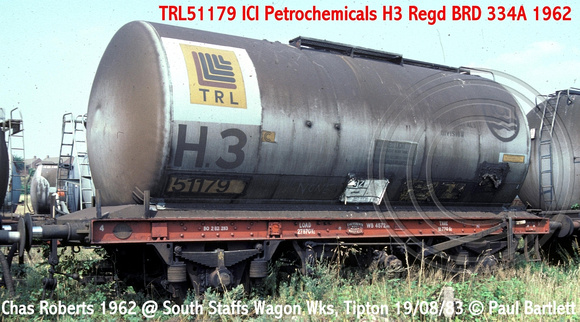 TRL51179 ICI Petrochemicals H3 @ South Wagon Wks Tipton 83-08-19