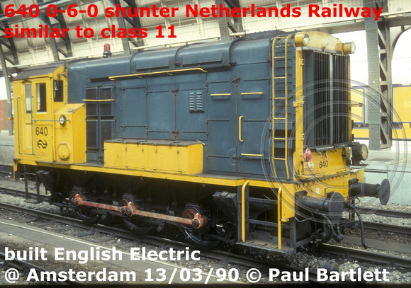 640 Nethrlands Railway at Amsterdam 90-03-13